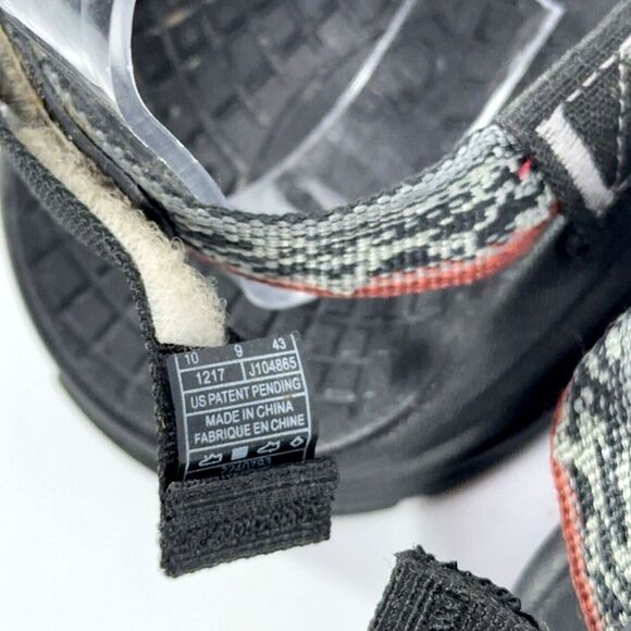 Mens 10 Chaco J104865 Grandeur Waterproof Strappy Hiking Black Outdoor Sandals main image 8
